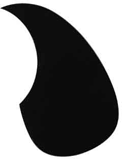 Martin Style Black Guitar Pickguard